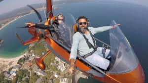 Gyrocopter selfie