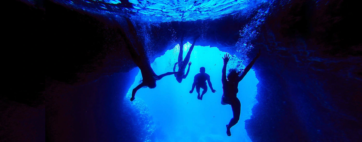 Blue Cave diving